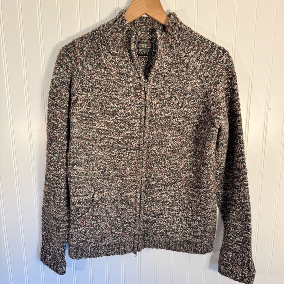 Royal Robbins Women’s Full Zip Knit Multi-Colored Specks Cardigan Sweater Size L - Picture 1 of 10